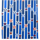 Sterren en stripes, vierde juli douchegordijn (Voorkant)