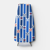 Sterren en stripes, vierde juli flesjeskoeler (Voorkant)