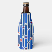 Sterren en stripes, vierde juli flesjeskoeler (Fles Voorkant)