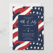 Sterren en stripes Vierde juli Kaart (Voorkant)