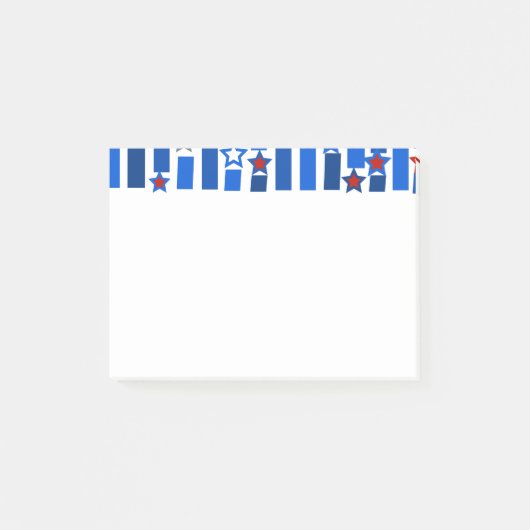 Sterren en stripes, vierde juli post-it® notes (Voorkant)