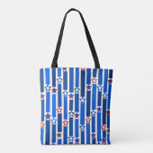 Sterren en stripes, vierde juli tote bag (Achterkant)