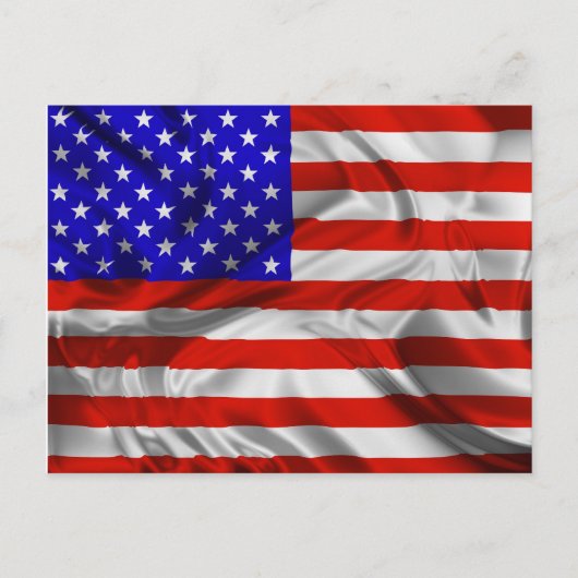 Sterren en stripes Vlag briefkaart Zijderzijde (Voorkant)