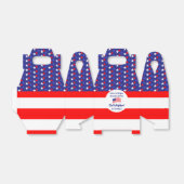 sterren en strips 1e verjaardag bedankdoosjes (Uitgevouwen)