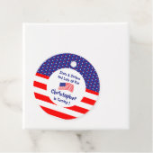 sterren en strips 1e verjaardag bedankjes labels (In situ)