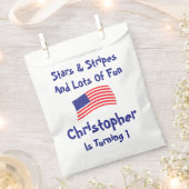 sterren en strips 1e verjaardag bedankzakje (Geknipt)