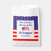 sterren en strips 1e verjaardag bedankzakje (Voorkant)