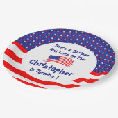 sterren en strips 1e verjaardag papieren bordje (Gekanteld)