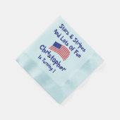 sterren en strips 1e verjaardag servet (Hoek)