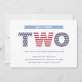 Sterren en strips 2e verjaardag kaart (Voorkant)