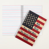  sterren en strips Amerikaanse vlag Notitieboek (Binnen)