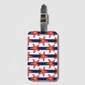 Sterren en strips bagagelabel (Voorkant (verticaal))