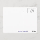 Sterren en strips briefkaart (Achterkant)