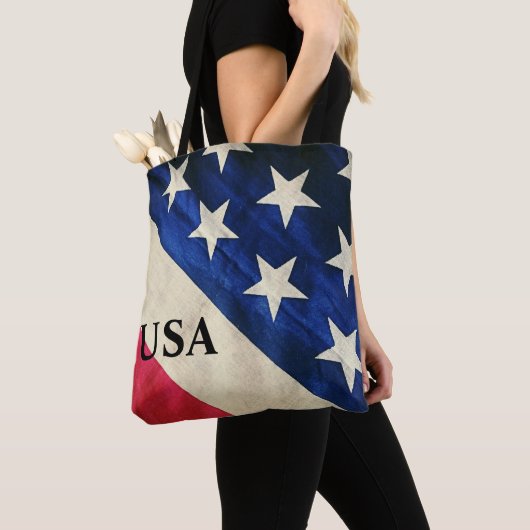 Sterren en strips Canvas tas (Dichtbij)