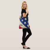 Sterren en strips Canvas tas (Op model)