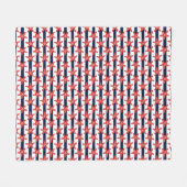 Sterren en strips fleece deken (Voorkant (Horizontaal))
