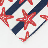 Sterren en strips fleece deken (Hoek)