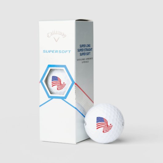 Sterren en strips golfballen (Verpakking)