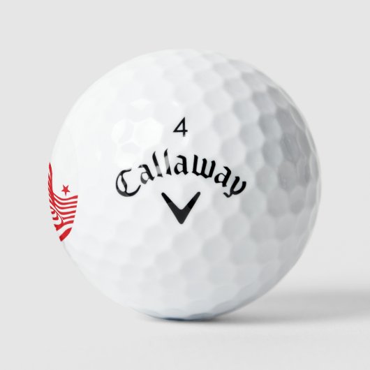 Sterren en strips golfballen (Logo)