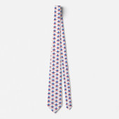 sterren en strips in vijfpuntige ster stropdas (Voorkant)