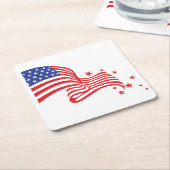 Sterren en strips kartonnen onderzetters (Schuin)