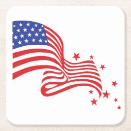 Sterren en strips kartonnen onderzetters