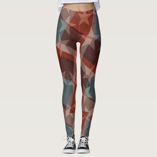 Sterren en strips Leggings voor vrouwen (Voorkant)