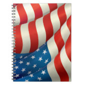 sterren en strips met Amerikaanse vlag Notitieboek (Voorkant)