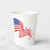 Sterren en strips papieren bekers (Voorkant)