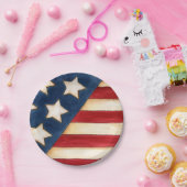 Sterren en strips papieren bordje (Feest)