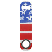 Sterren en strips, roestvrijstalen flesopening speed flessenopener (Achterkant)