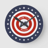 Sterren en strips ronde klok (Voorkant)