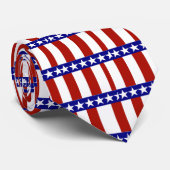 Sterren en strips stropdas (Opgerold)