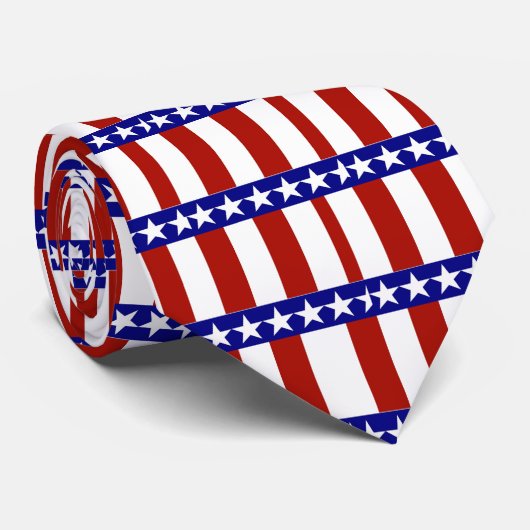 Sterren en strips stropdas (Opgerold)