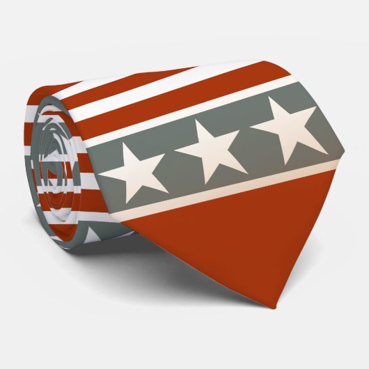 Sterren en strips stropdas (Opgerold)