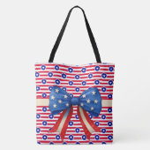 Sterren en strips tote bag (Achterkant)