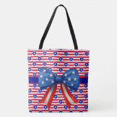 Sterren en strips tote bag (Voorkant)