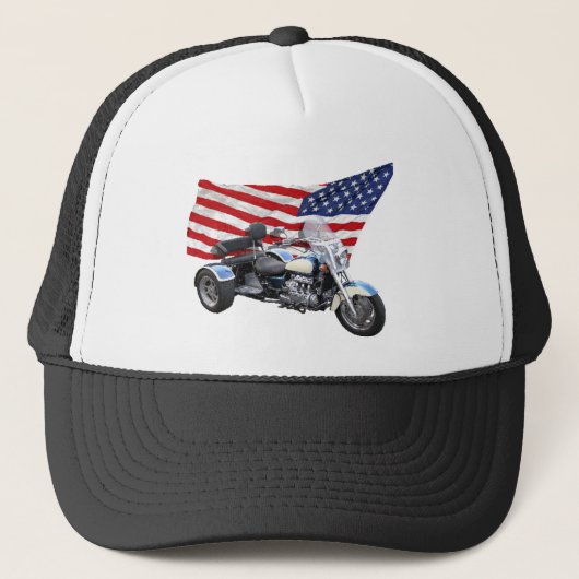 Sterren en strips trucker pet (Voorkant)