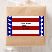 Sterren en strips van rood, wit en blauw etiket (Insitu)