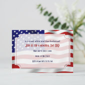 Sterren en strips voor de dag van de vlag kaart (Staand voorkant)