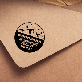 Sterren en Topjes in berggebieden Rustisch Zelfinktende Stempel