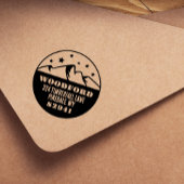 Sterren en Topjes in berggebieden Rustisch Zelfinktende Stempel