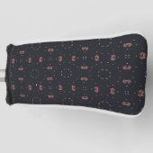 Sterren en uniek ruimteschip patroon golfheadcover (Voorkant)
