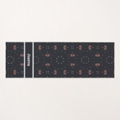 Sterren en uniek ruimteschip patroon yogamat (Voorkant (horizontaal))