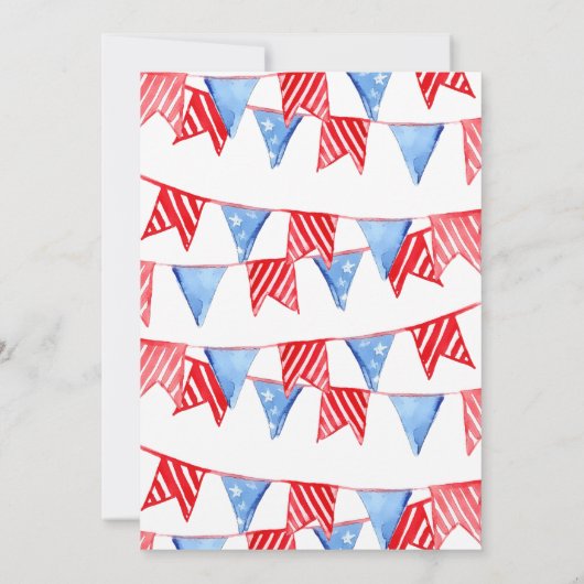 Sterren en ... Vierde Baby shower juli Kaart (Achterkant)