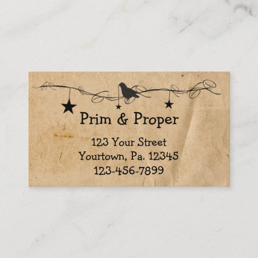 Sterren en Visitekaartje (Voorkant)