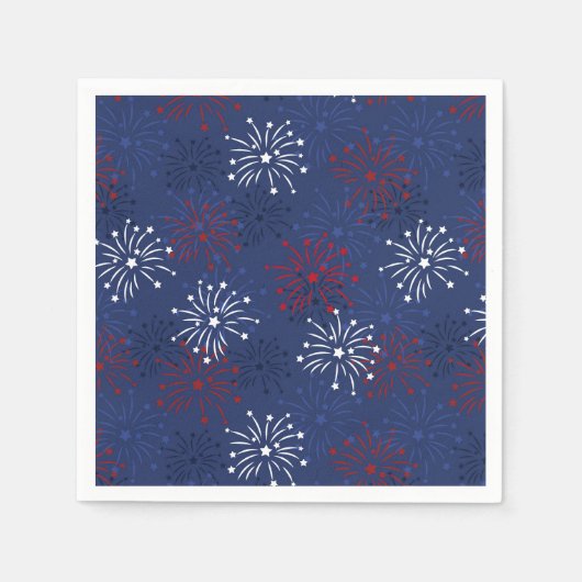 Sterren en vuurwerk: Onafhankelijkheidsdag Servet (Voorkant)