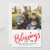 Sterren en wintergroeten feestdagenkaart (Voorkant)