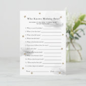 Sterren en wolken die de trommel van de mam kennen kaart (Staand voorkant)