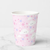 Sterren en wolken papieren bekers (Achterkant)